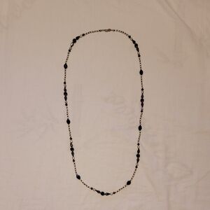 Elegant Black Beaded Necklace